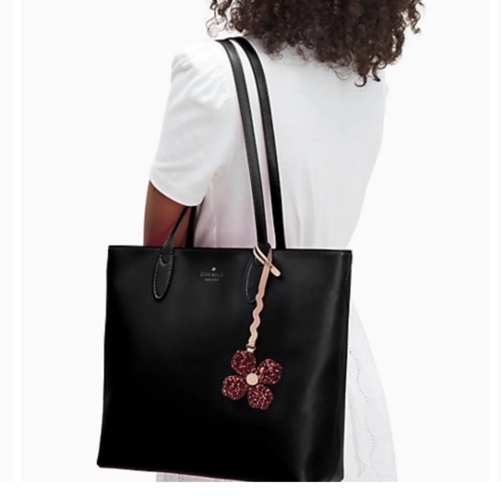 KATE SPADE‎ Medium Smooth Leather Kerri Tote Bag Black